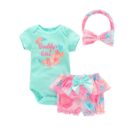 3-piece Daddy's Girl Onesie Romper with headband Summer outfit